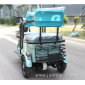 Small lightweight electric tricycle for carrying passengers